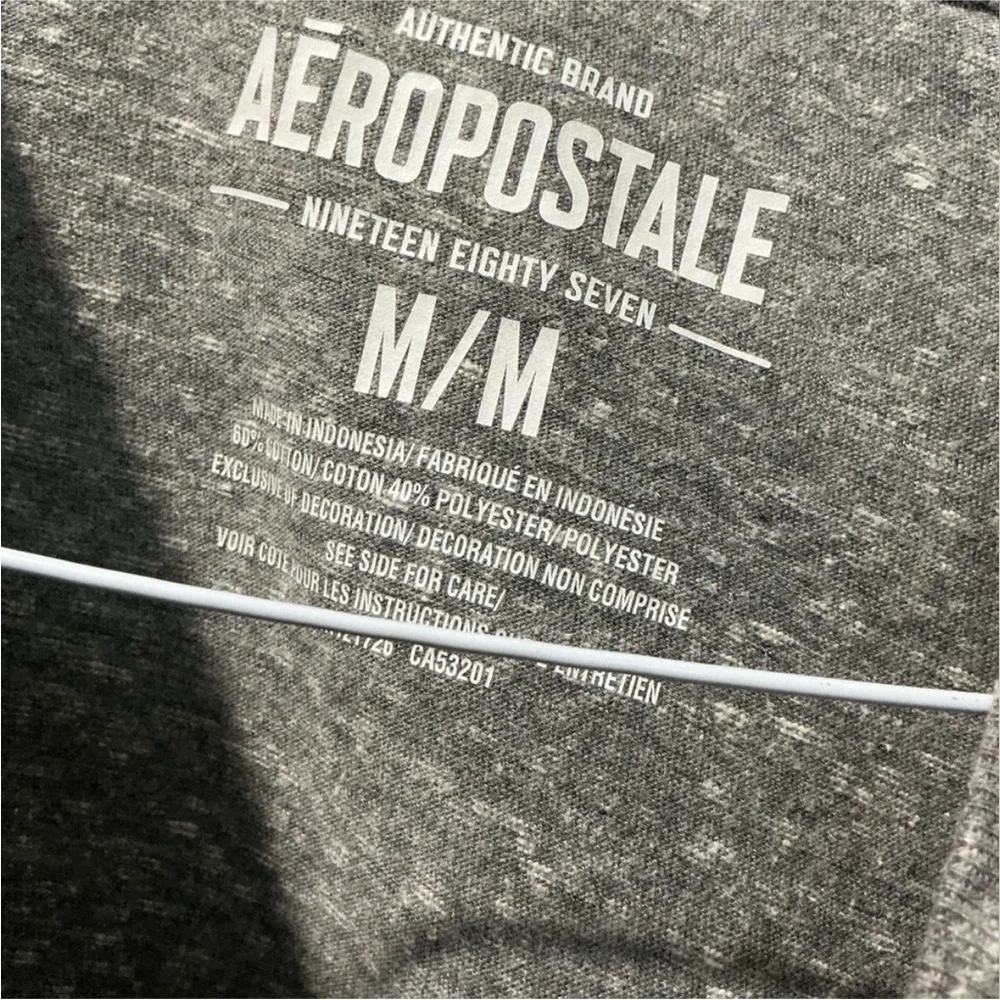 Aeropostale Gray Short Sleeve Tee Casual Comfort